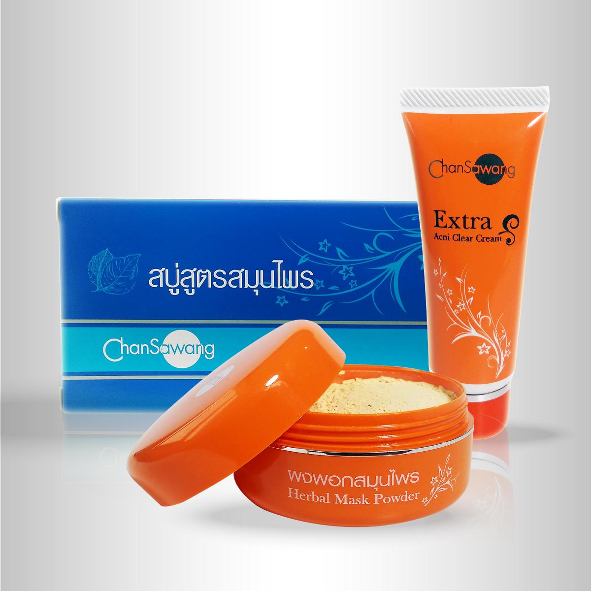 Chansawang ชุดเซ็ตรักษาสิว 1 ( Anti acne SET 1 )